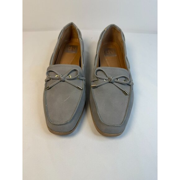 Dolce Vita Menlo Women's Size 7.5 Gray Suede Leather Slip-on Loafers Flats Shoes - Picture 2 of 12
